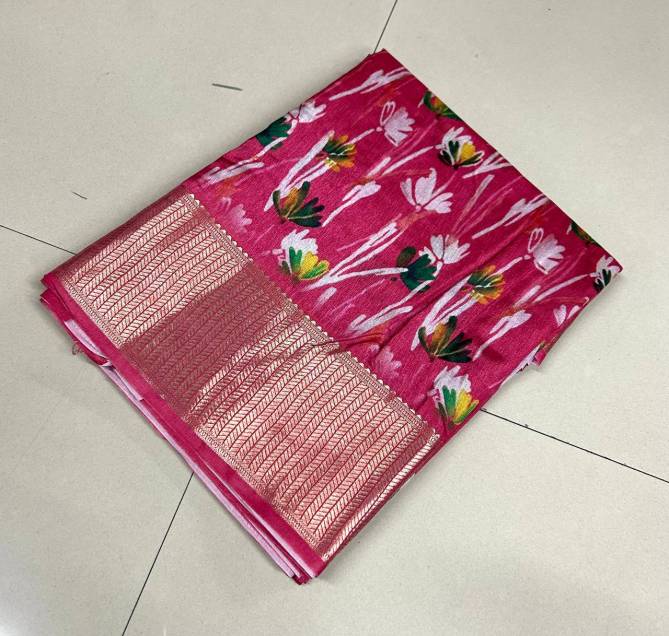 DN Flower2 Dola Cotton Silk Printed Sarees Catalog